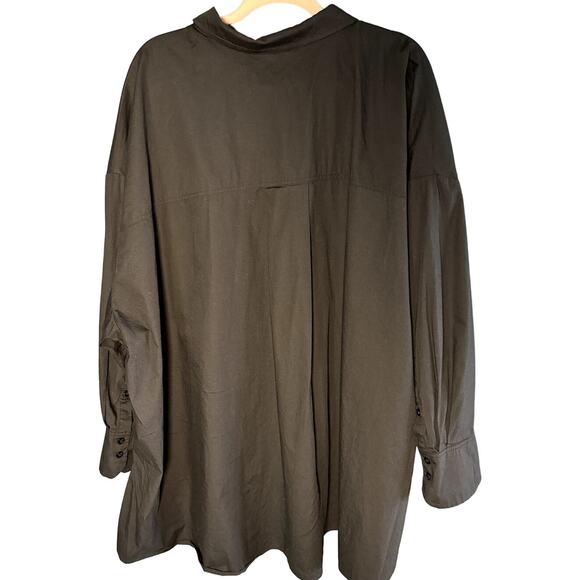 STUDIO UNTOLD WOMEN BLACK Oversized Collared Shirt Dress SIZE 28/30 4XL-5XL - Picture 2 of 15